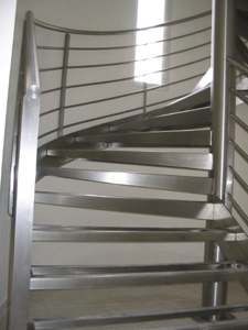 Escaliers en inox