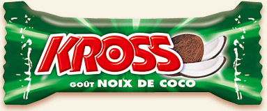 Confiserie: Barrette nougate parfum noix de coco KROSS