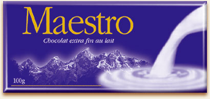 Tablette de chocolat au lait: MAESTRO
