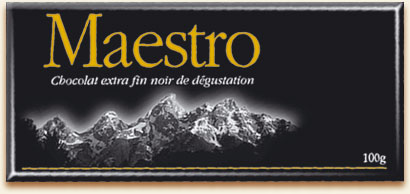 Tablette de chocolat noir: MAESTRO