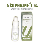 Mdicaments ophtalmiques: Collyre  NEOPHRINE 10 %