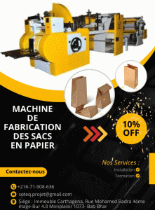 Machine de fabrication sacs en papier