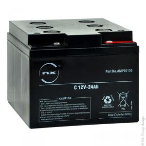 Batterie plomb etanche gel C 12V-24Ah 12V 24Ah F-M5
