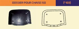 Dossier pour chaise ISO