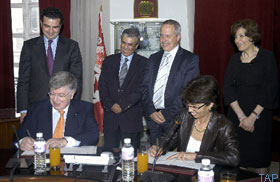 Signature d'une convention-cadre de partenariat entre France Tlcom-Orange et Sup'Com
