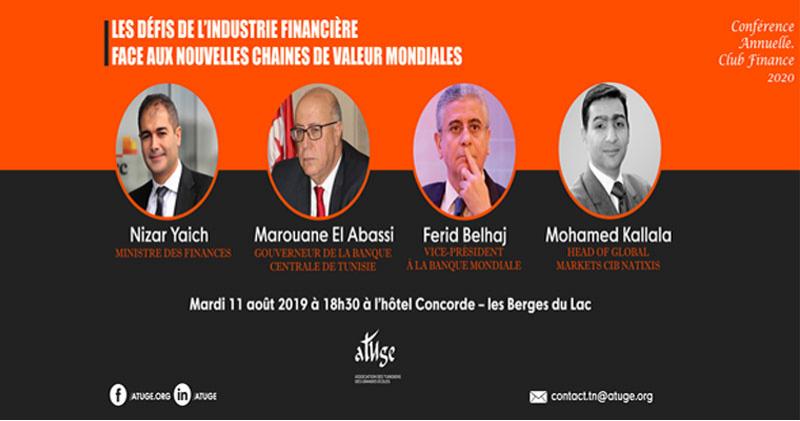 Club finance de l'ATUGE :  Conférence annuelle autour des défis de l'industrie financière  
